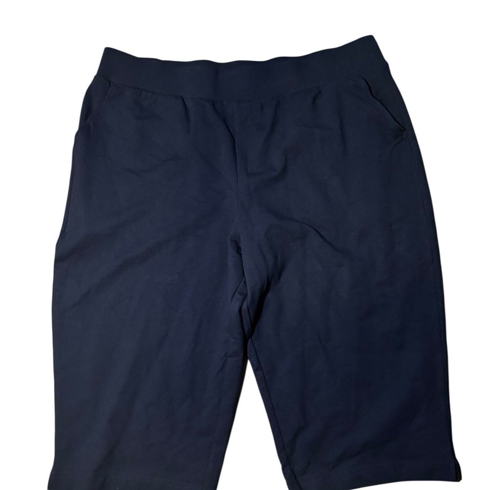 Croft & Barrow Dark Blue Athletic Shorts Large Petite
